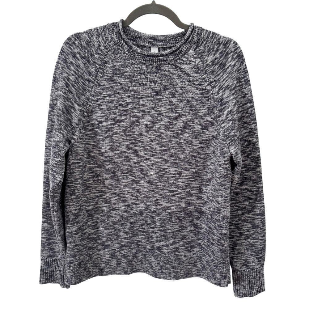 Lululemon Boxy Cotton-Blend Yarn Sweater Heather Blue Size Small - Picture 5 of 11